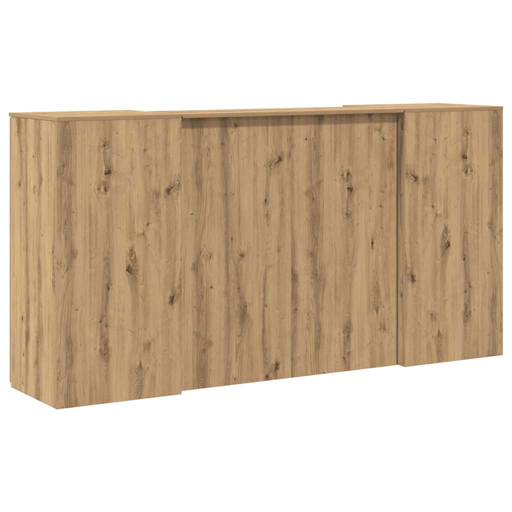 Reception Desk Artisan Oak 200x50x103.5 cm Engineered Wood